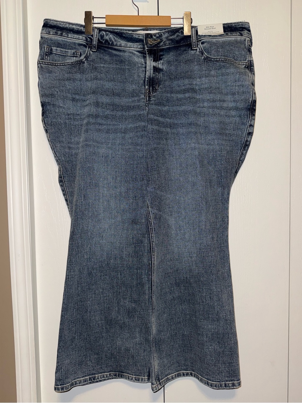 Hollister Brand New Mid-Rise Acid Wash Boot Jeans